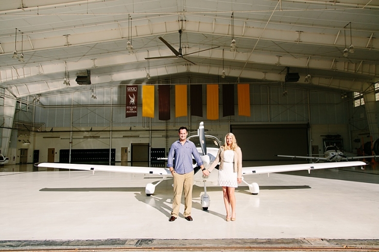 Kelly Braman Photography Private Plane engagement session 