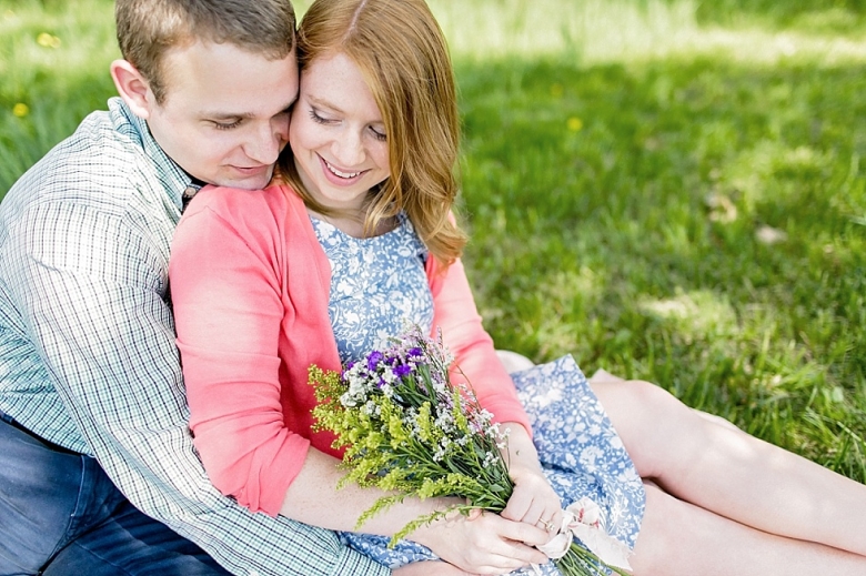 Beautiful Garden Outdoor Engagement Session