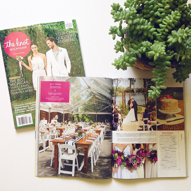 Kelly Braman Photography // The Knot Michigan Magazine Feature